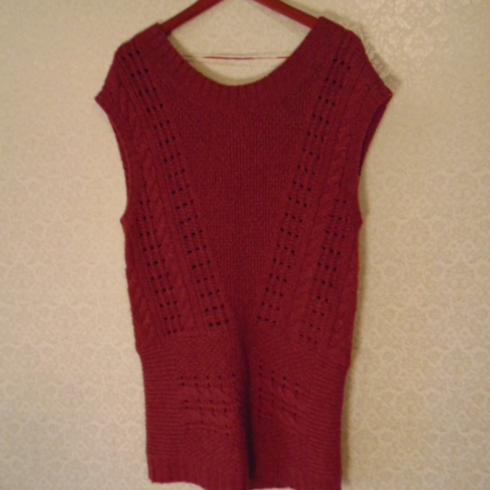 Free‎ People Lagenlook Sweater Vest Wool Alpaca Mix